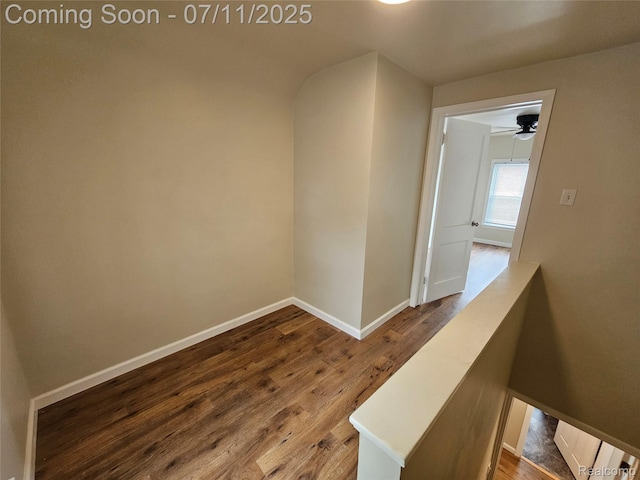 893 Leblanc St, Lincoln Park, MI 48146 - hallway with wood finished floors and baseboards