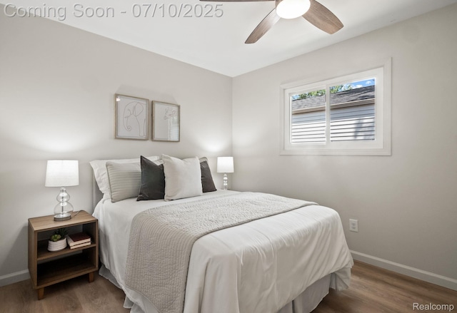 3764 Tyler Ave, Royal Oak, MI 48072 - bedroom featuring wood finished floors and ceiling fan