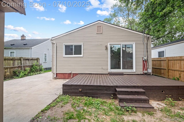 3764 Tyler Ave, Royal Oak, MI 48072 - back of property featuring a deck and a patio