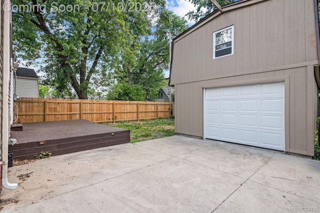 3764 Tyler Ave, Royal Oak, MI 48072 - garage with concrete driveway