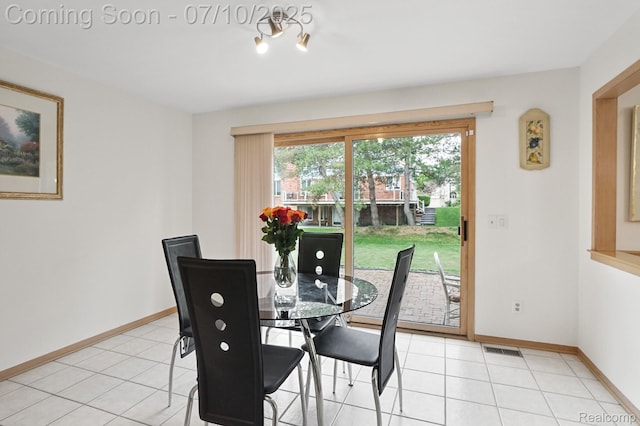 4253 Drexel Dr, Troy, MI 48098 - dining space featuring light tile patterned floors and baseboards