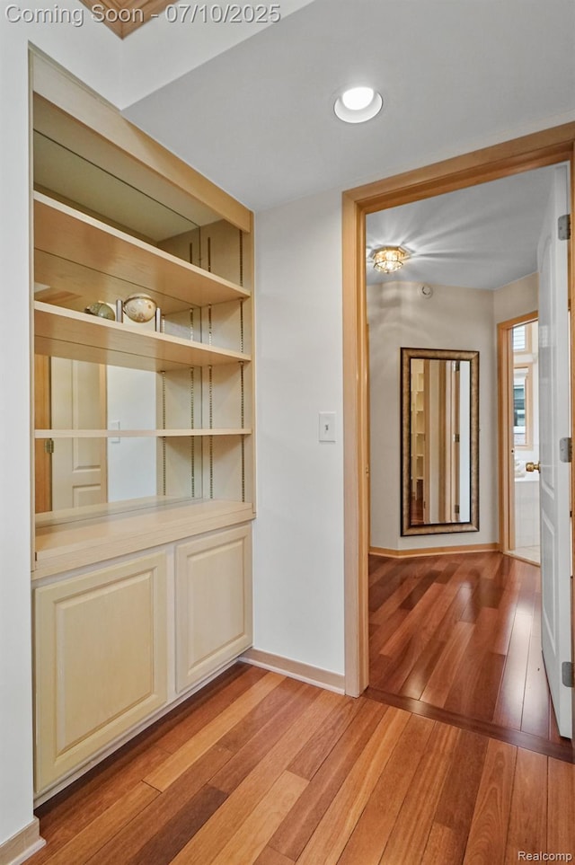 4253 Drexel Dr, Troy, MI 48098 - hallway with light wood-style flooring and baseboards
