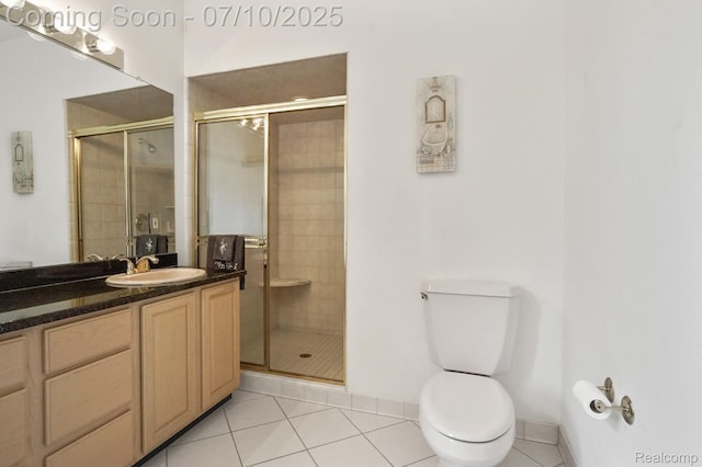 4253 Drexel Dr, Troy, MI 48098 - full bath with vanity, tile patterned floors, and a shower stall