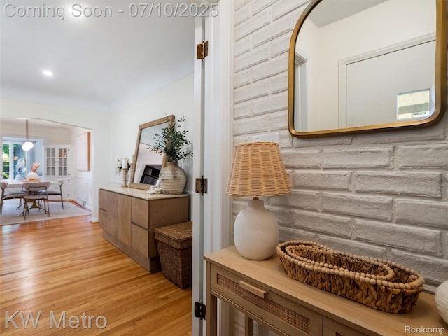 1877 Wiltshire Rd, Berkley, MI 48072 - hallway featuring light wood-style floors