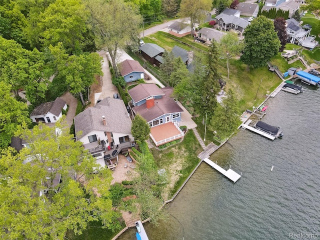 2009 Ridge Rd, White Lake, MI 48383 - aerial view of residential area with a large body of water