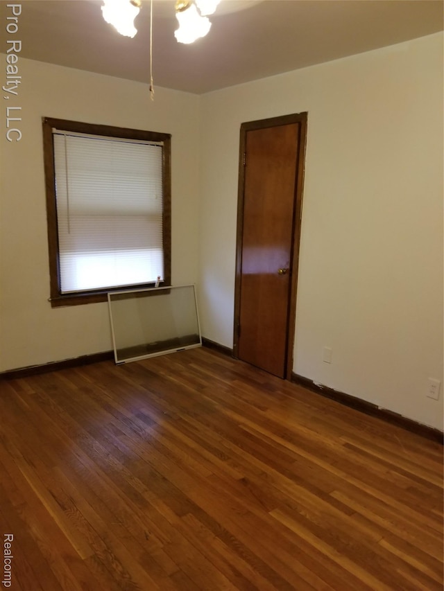 17211 Monica St, Detroit, MI 48221 - spare room featuring dark wood finished floors