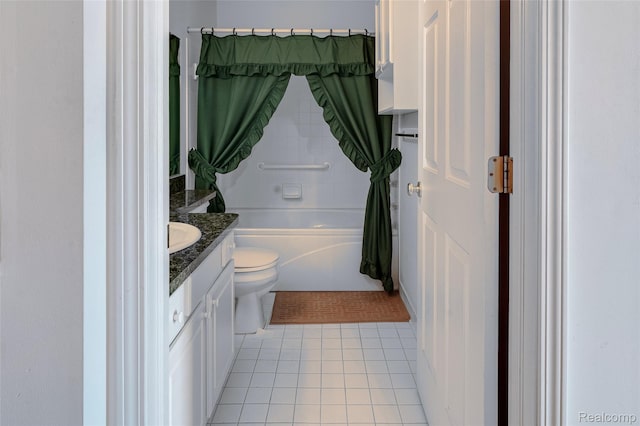 37306 Amhurst Dr, Westland, MI 48185 - full bathroom featuring tile patterned flooring, vanity, and shower / tub combo with curtain