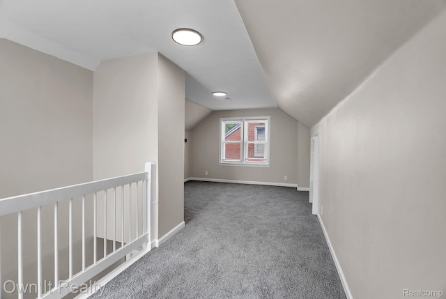 1389 Cleveland Ave, Northville, MI 48146 - additional living space featuring carpet and vaulted ceiling