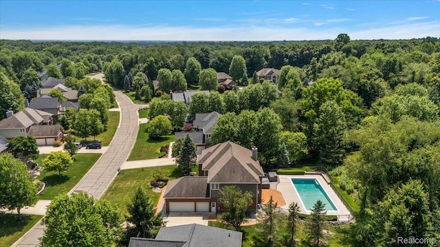 8507 Newbury Ct N, Canton, MI 48187 - aerial view of a forest