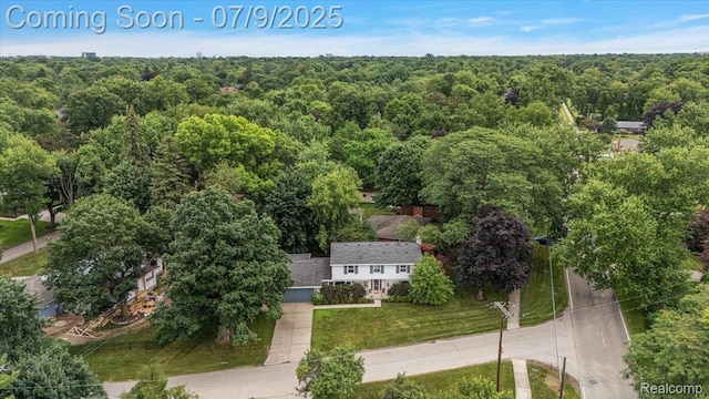 32010 Inglewood St, Franklin, MI 48025 - drone / aerial view of a heavily wooded area