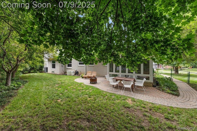 32010 Inglewood St, Franklin, MI 48025 - view of yard with a patio and an outdoor fire pit