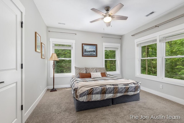 7979 Ella Terrace Dr, Rockford, MI 49341 - bedroom with carpet flooring and ceiling fan