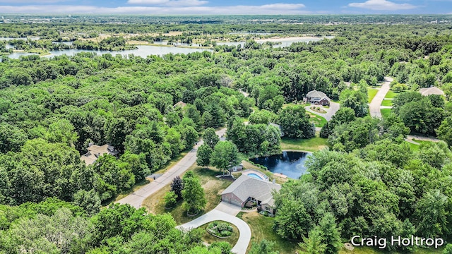 3566 Little Timber Ct SW, Grand Rapids, MI 49534 - aerial view of property and surrounding area with a large body of water