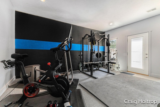 3566 Little Timber Ct SW, Grand Rapids, MI 49534 - exercise room featuring baseboards
