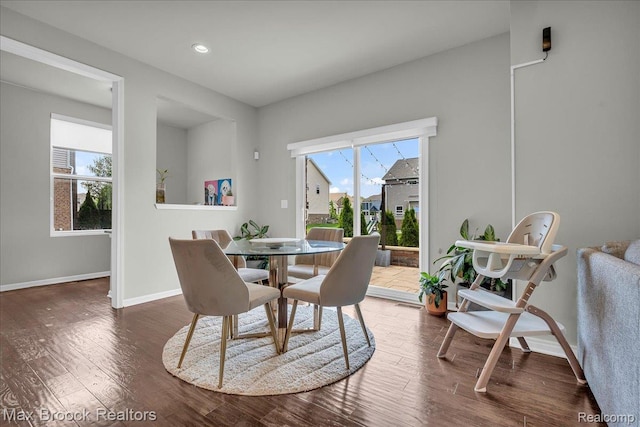 1043 Kendall Ct, Lake Orion, MI 48360 - dining space with healthy amount of natural light, wood finished floors, and recessed lighting
