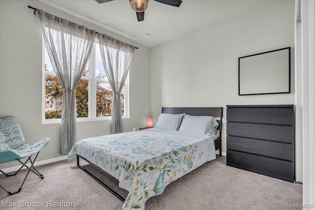1043 Kendall Ct, Lake Orion, MI 48360 - bedroom with carpet flooring and a ceiling fan