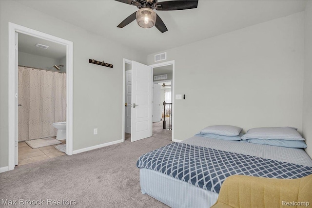 1043 Kendall Ct, Lake Orion, MI 48360 - carpeted bedroom with baseboards and ceiling fan