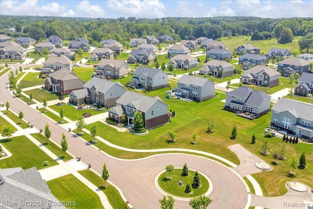 1043 Kendall Ct, Lake Orion, MI 48360 - aerial perspective of suburban area