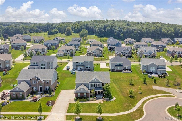 1043 Kendall Ct, Lake Orion, MI 48360 - aerial perspective of suburban area