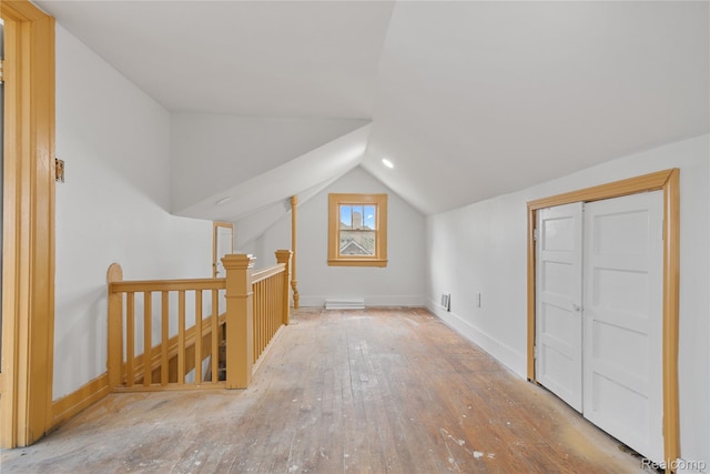 1725 Seyburn St, Detroit, MI 48214 - bonus room featuring vaulted ceiling and hardwood / wood-style floors