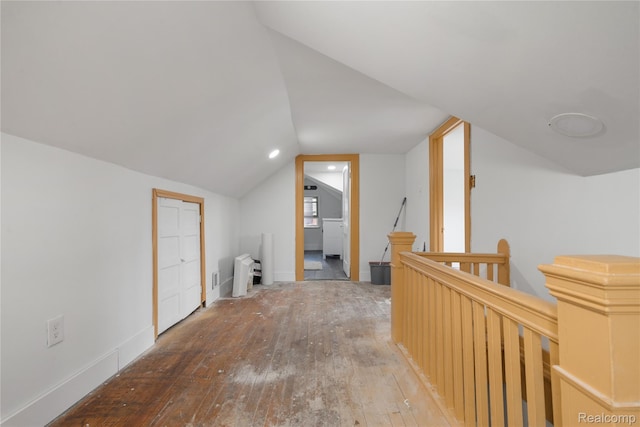 1725 Seyburn St, Detroit, MI 48214 - bonus room featuring vaulted ceiling and wood-type flooring