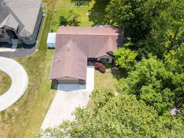3580 Hazelton Ave, Rochester Hills, MI 48307 - view from above of property