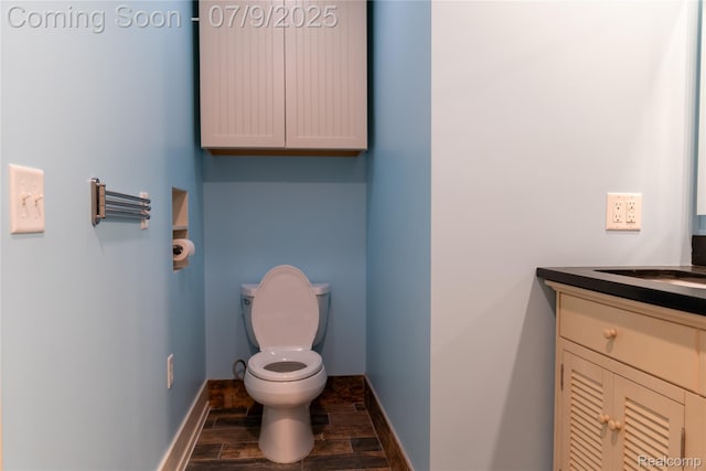 3580 Hazelton Ave, Rochester Hills, MI 48307 - bathroom featuring vanity and wood finished floors