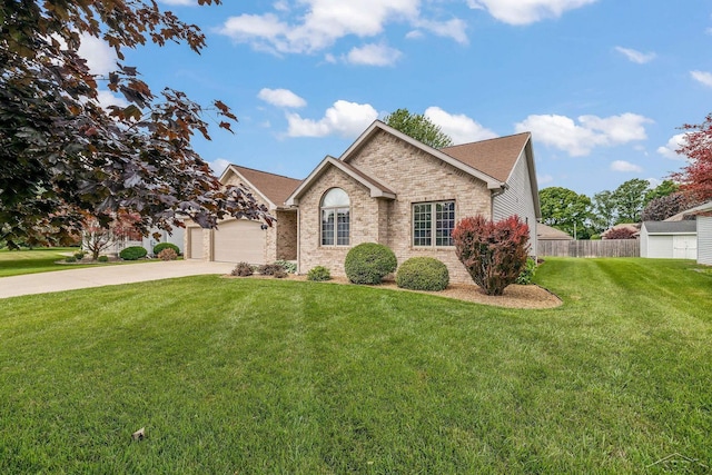 1381 Briarson Dr, Saginaw, MI 48638 - single story home featuring driveway, brick siding, a garage, and roof with shingles