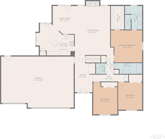 1381 Briarson Dr, Saginaw, MI 48638 - view of floor plan / room layout