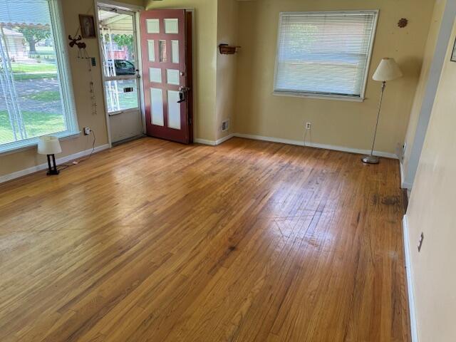 30721 Hathaway, Livonia, MI 48150 - empty room with light wood-type flooring and baseboards