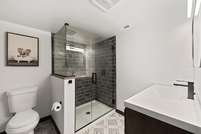 9442 Community Hall Rd, Union Pier, MI 49129 - full bathroom featuring vanity and a shower stall