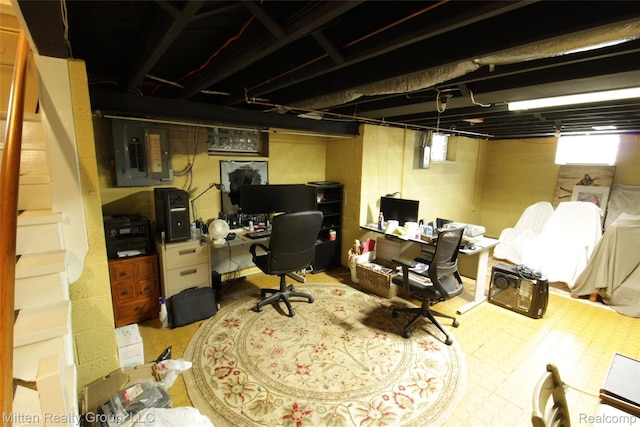 41079 E Ann Arbor Trl, Plymouth, MI 48170 - office area featuring electric panel