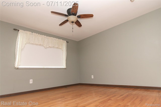 53347 Mark Dr, Shelby Twp, MI 48316 - empty room with light wood finished floors and ceiling fan