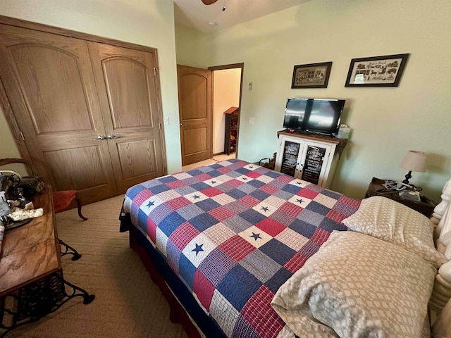 308 W Hosmer St, Saint Charles, MI 48655 - bedroom featuring carpet flooring and a ceiling fan
