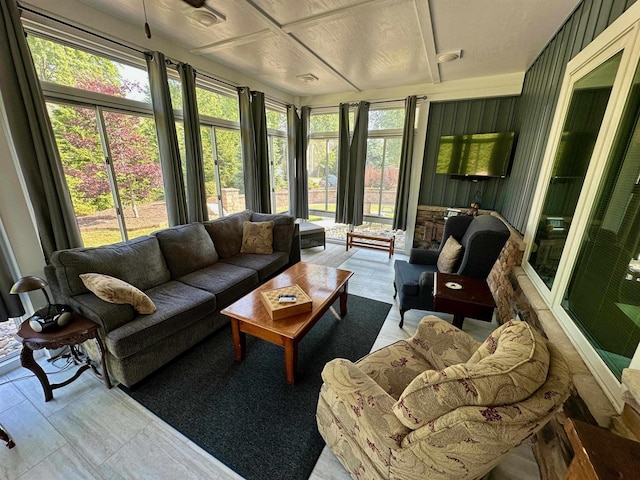 308 W Hosmer St, Saint Charles, MI 48655 - sunroom with wood finished floors