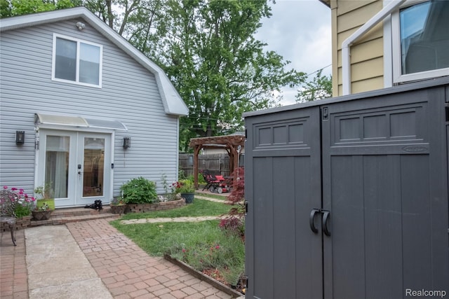 1036 Irving Ave, Royal Oak, MI 48067 - exterior space featuring french doors and a patio area