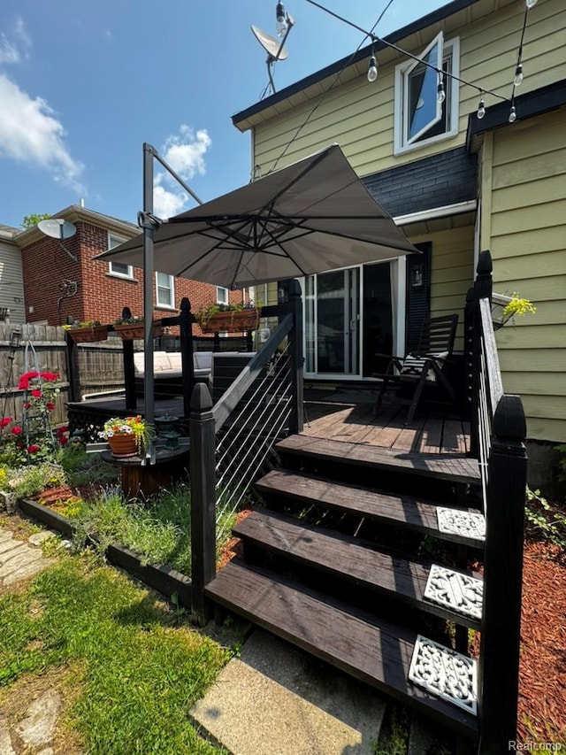 1036 Irving Ave, Royal Oak, MI 48067 - view of wooden terrace