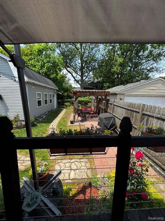 1036 Irving Ave, Royal Oak, MI 48067 - wooden terrace with a grill