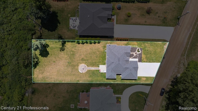 2655 Devondale Rd, Rochester Hills, MI 48309 - aerial view of property and surrounding area featuring property boundaries highlighted