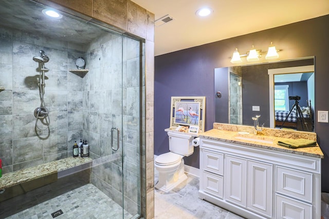 9434 84th St SE, Alto, MI 49302 - bathroom featuring a stall shower and vanity