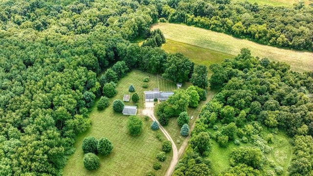 8756 Portage Lake Rd, Munith, MI 49259 - aerial overview of property's location featuring rural landscape