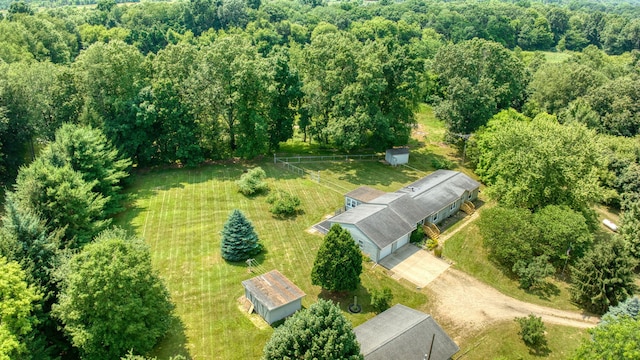 8756 Portage Lake Rd, Munith, MI 49259 - view of subject property featuring a heavily wooded area