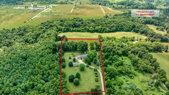8756 Portage Lake Rd, Munith, MI 49259 - view of rural area featuring property boundaries highlighted