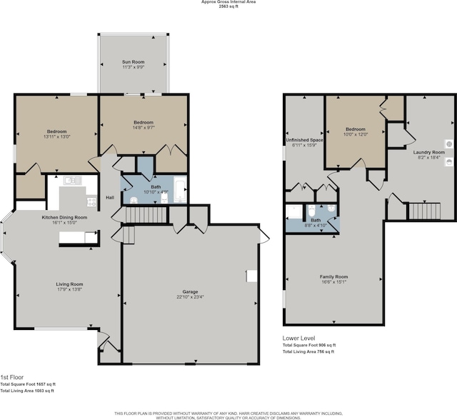 1060 Village Ln, Jenison, MI 49428 - view of floor plan / room layout