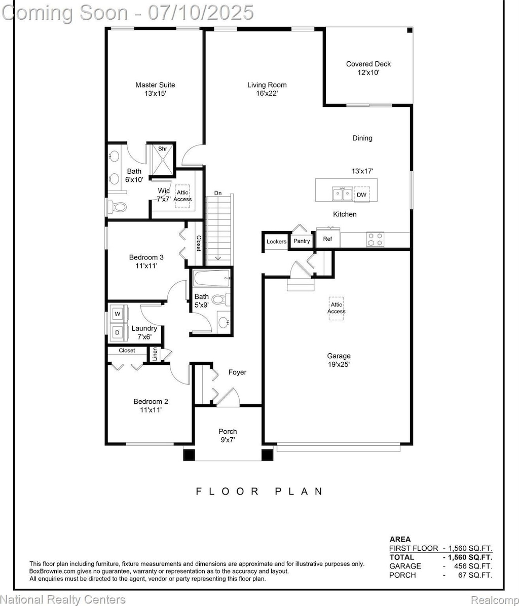 20640 Meadowview St, Livonia, MI 48152 - view of property floor plan
