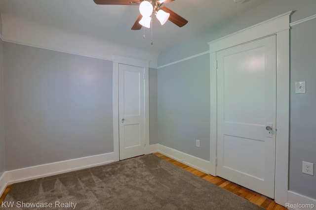 1828 N Lafayette Ave, Royal Oak, MI 48073 - unfurnished bedroom with wood finished floors and baseboards
