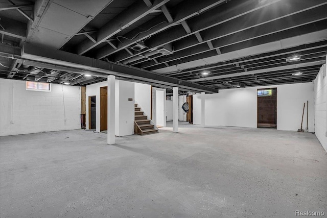 19155 Gallagher St, Detroit, MI 48234 - basement featuring stairs
