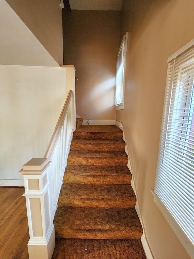 1110 Watkins St SE, Grand Rapids, MI 49507 - stairway with wood finished floors and plenty of natural light