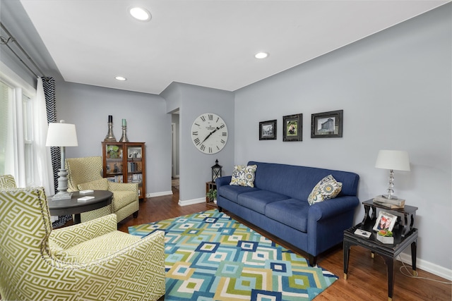 5674 Brunswick Blvd, Waterford, MI 48327 - living room with recessed lighting and wood finished floors