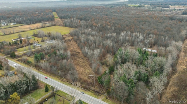 14108 Sheridan Rd, Montrose, MI 48457 - aerial overview of property's location with a forest and rural landscape